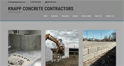 Desktop Screenshot of knappconcrete.com